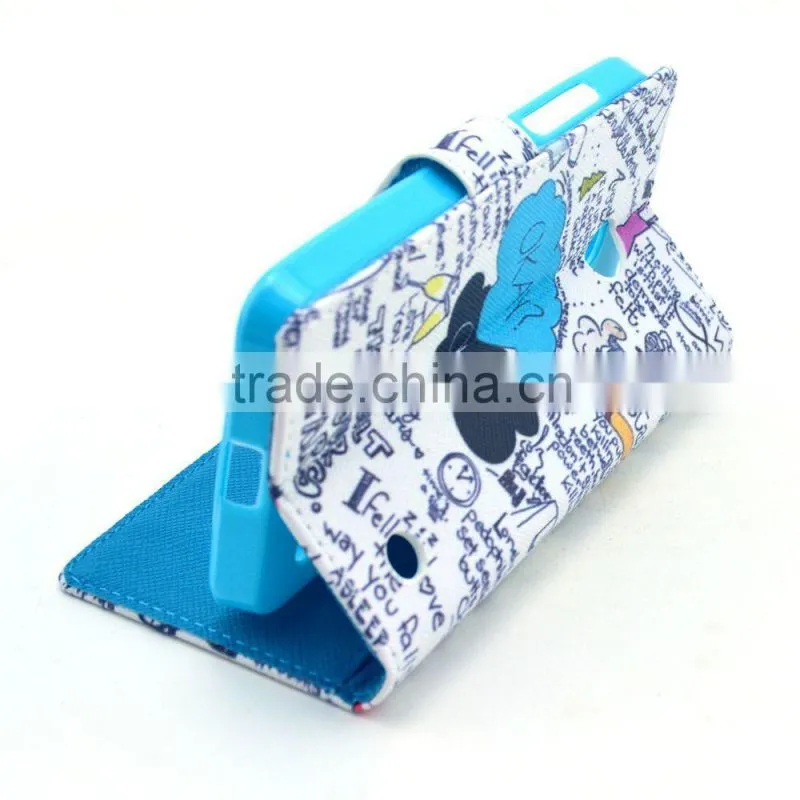For Nokia Lumia 630 new leather flip wallet pouch case cover