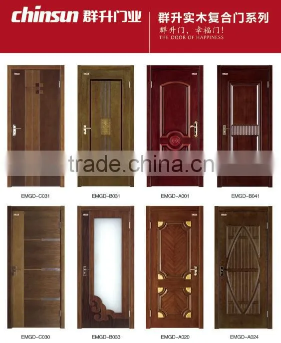 factory manufacturer China flat solid wood door interior