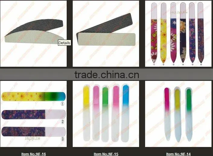 wholesale curved Grit80/80,100/100, 100/180, 180/240 Zebra nail files