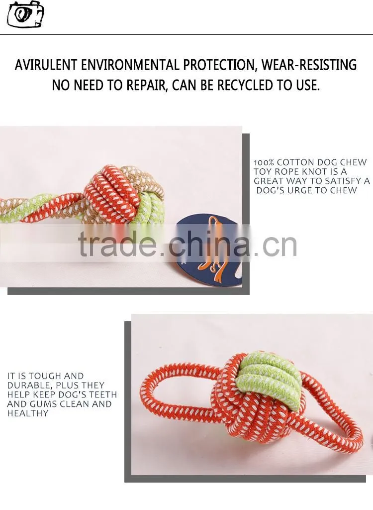 colorful rope toy for pet dog durable high quality very cute appearance