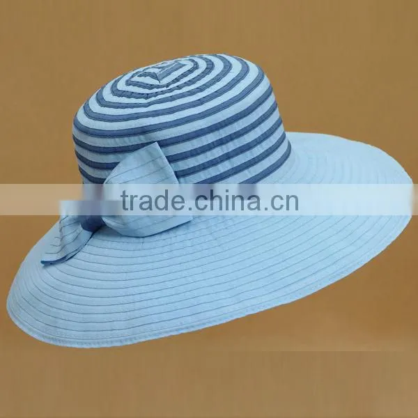 2014 The newest stripe paper braid hat
