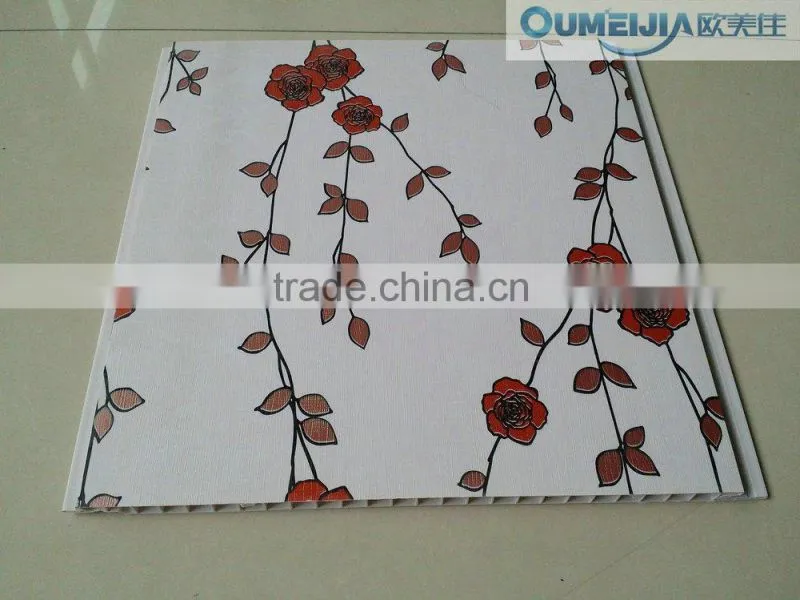 Oumeijia the latest design pvc laminated wall panels for interior decoration