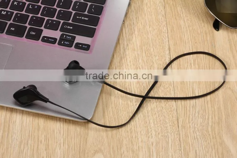 New coming smart wearable device neck back sports bluetooth headset earphone