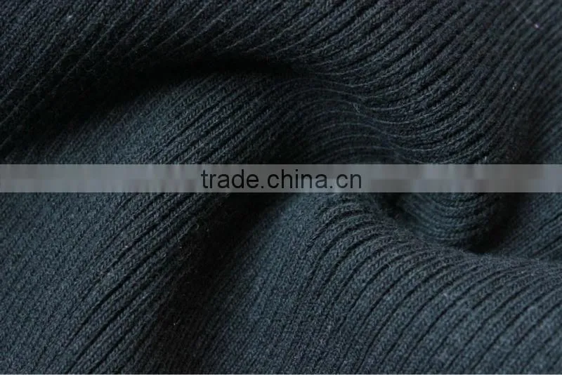 Flat knitting machine cotton spandex rib