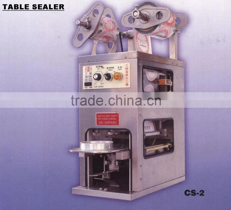 Bubble tea cup sealing machine