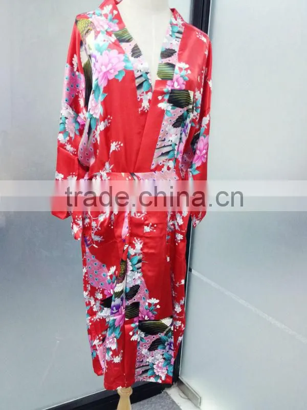 NEW Women Silk Satin Pajama Sleepwear Short Night Gown Robe Lady Dress Colorful