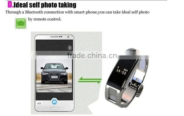 D8 Fashionable Sports Mate Smart LED Bluetooth Bracelet With OLED Display
