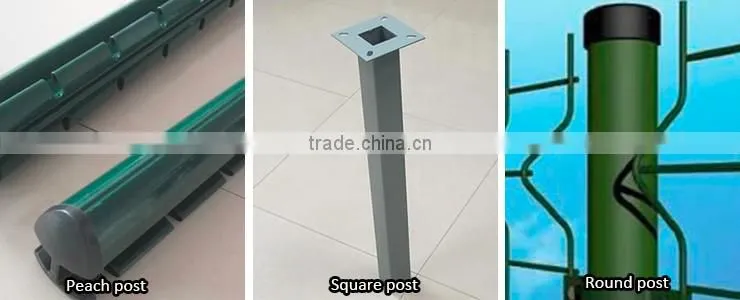Hot dipped galvanized pvc coated weld wire mesh triangle bending fences for houses factory(curved fence)