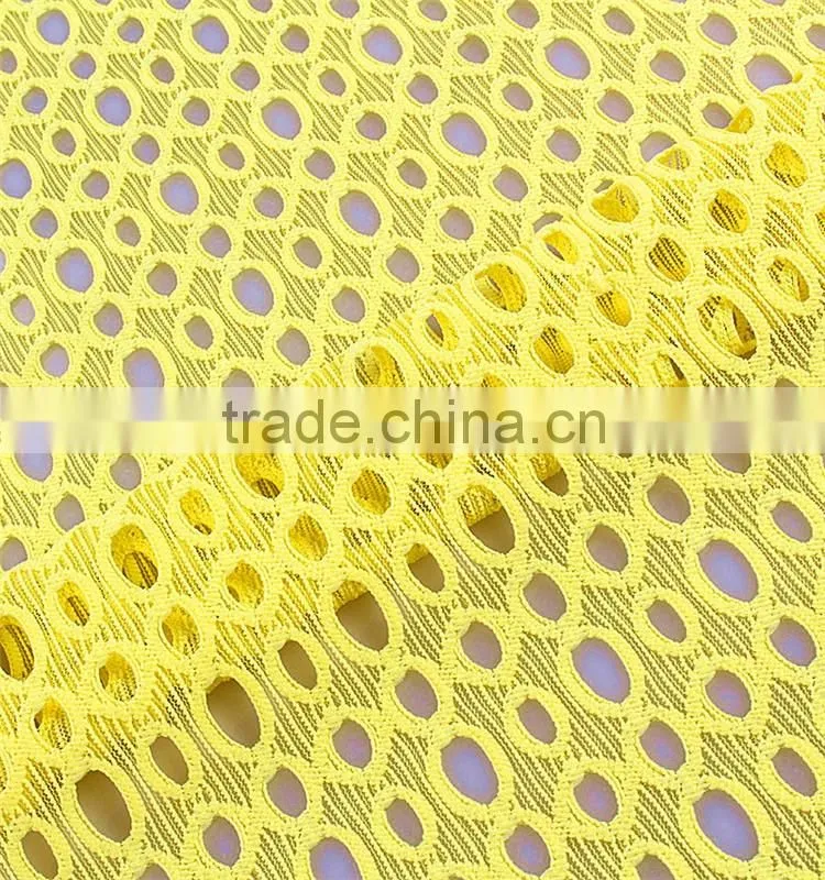 Latest nylon elegant elastic guipure lace fabric