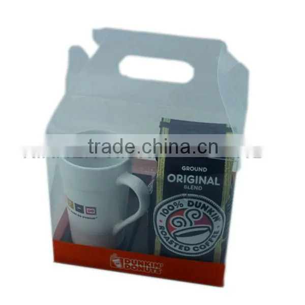 cheap plastic clear oem coffee mug box