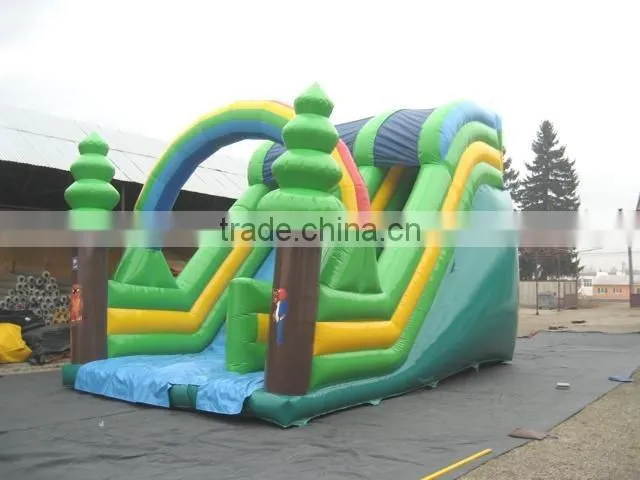 20 ft tall single line inflatable dry slide for sale