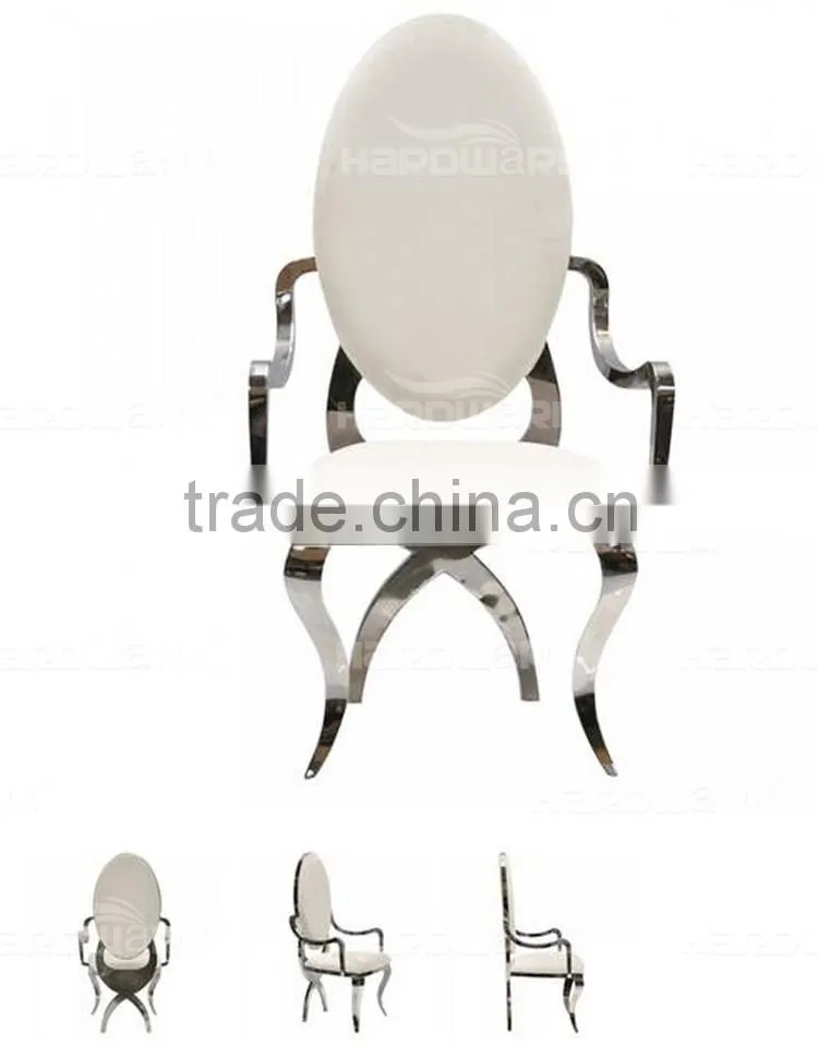 royal hotel metal chair , metal frame director chair , white wedding chair