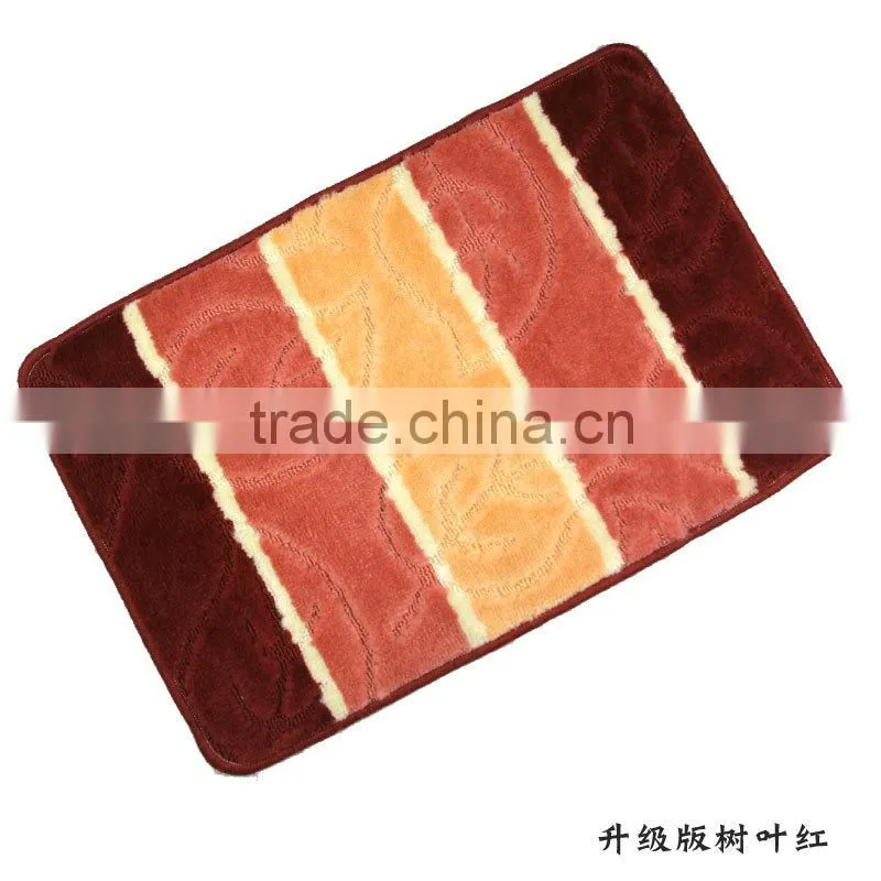 pp materail 2 pcs bathmat floor mat with TPR Base