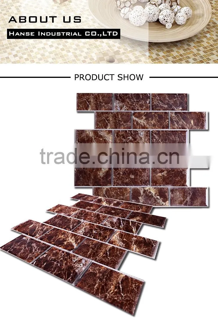 XF004 oriental mirror glow in the dark glass mosaic tiles