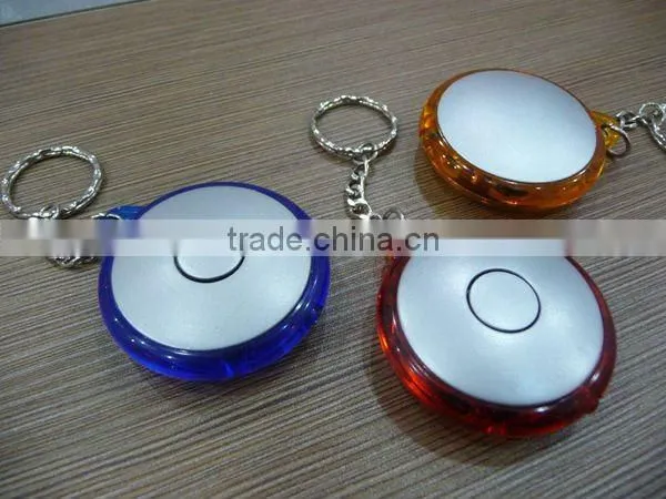 Round shape promotion mini led flashlight keychain
