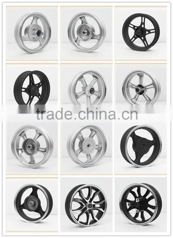 12 inch motorcycle aluminum alloy wheels with disc brake