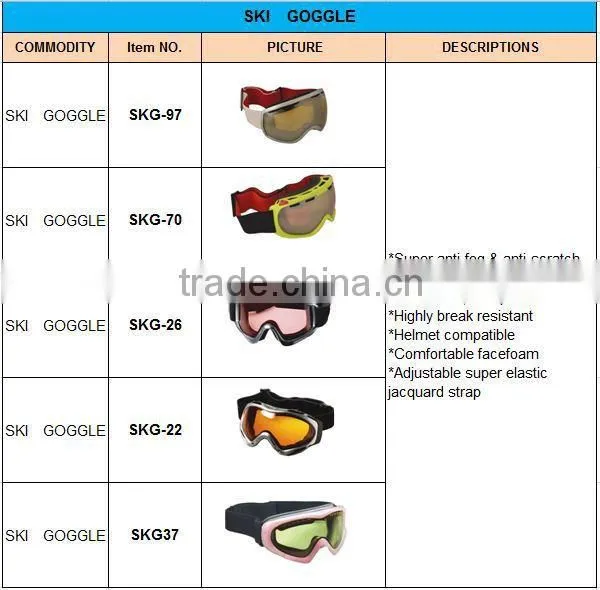 2016 Ski Goggles for Senior