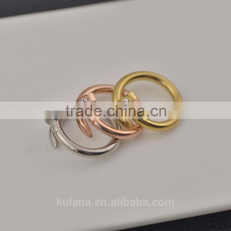 Unusual wedding rings twisted nail rings