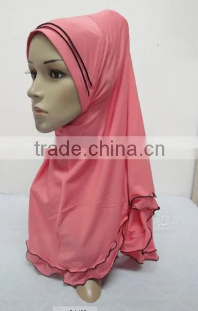 H262 latest muslim hijab with curling