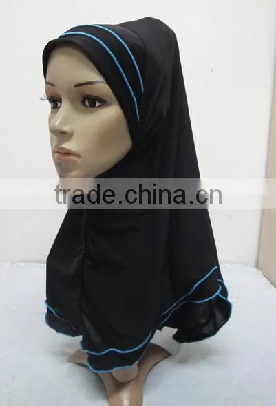 H262 latest muslim hijab with curling