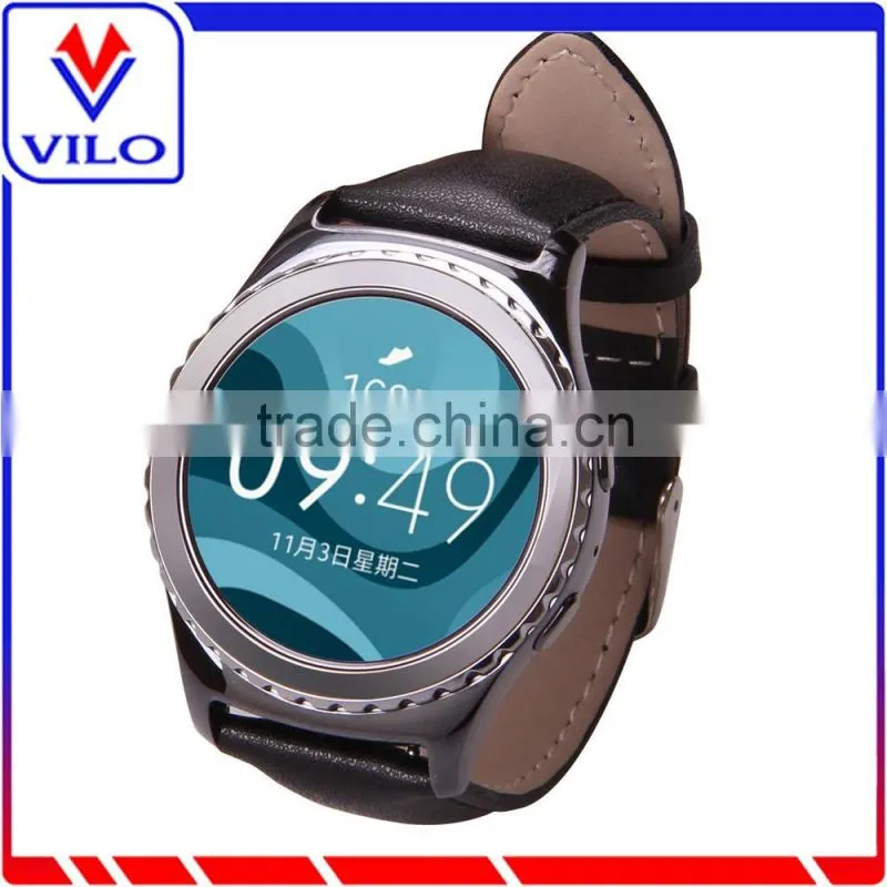 Genuine leather watch strap band waterproof leather watch strap for Samsung