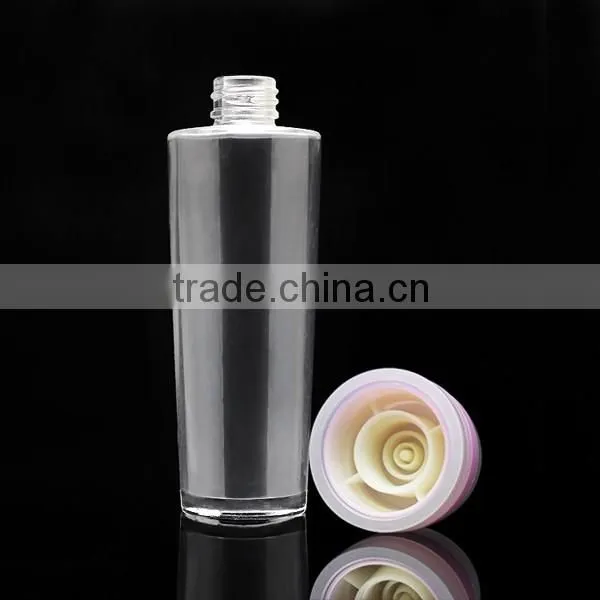 cylinder lotion bottle with mist sprayer