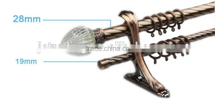 2015 fashion decorative metal curtain poles curtain poles finial