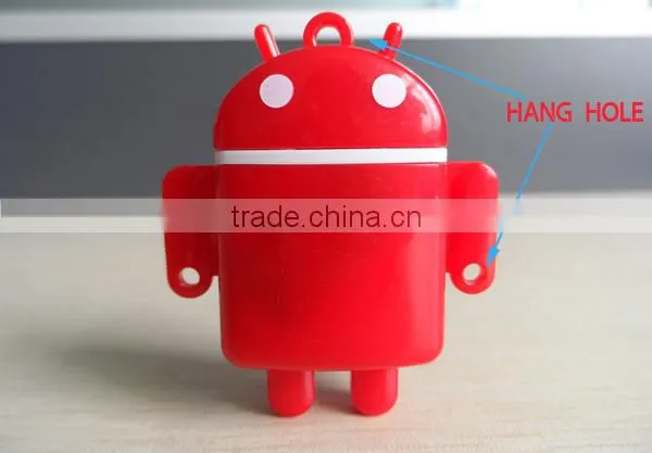 Colorful and cute Android robot mini sd mp3