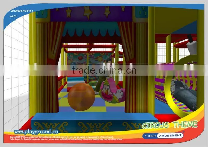 Cheer Amusement circus Themed soft indoor playground