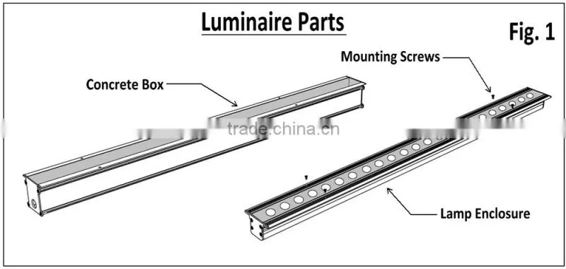 High Power IP67 Linear Inground LED Led Underground Light