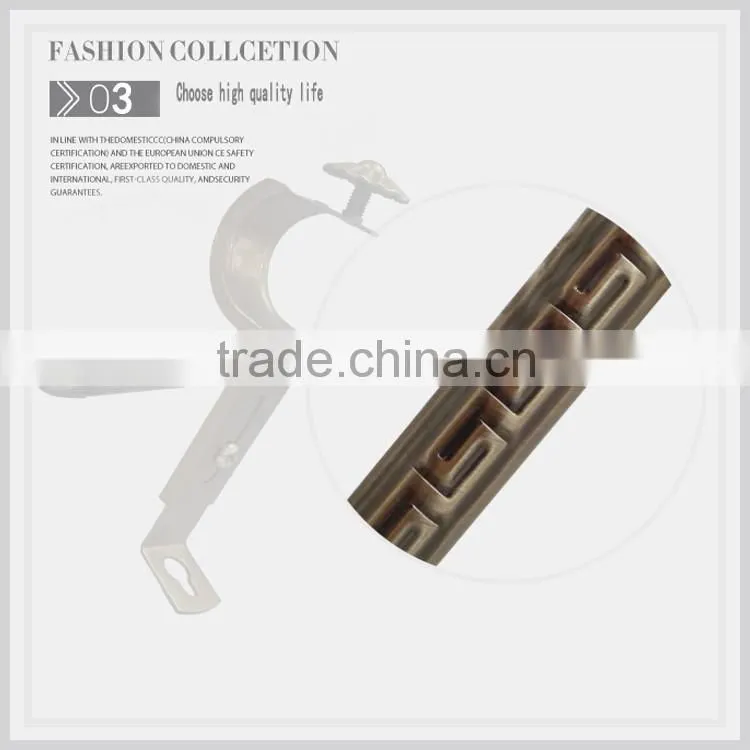 Hot sales in the Middle East classic pattern metal curtain rods, curtain iron pipe 28mm