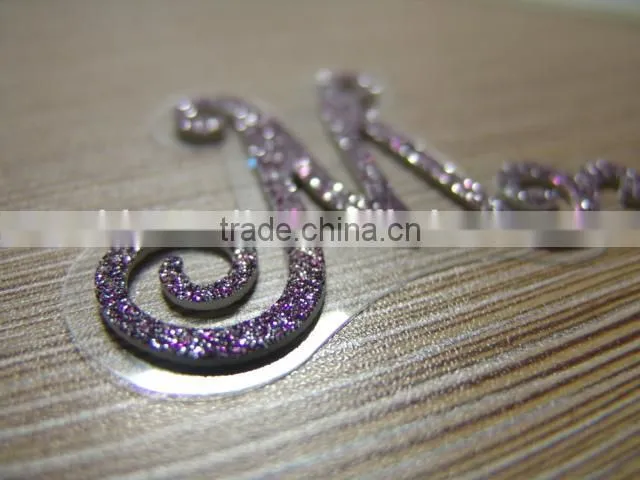 Custom design pvc glitter sticker,room decor promotion gift glitter sticker sheet