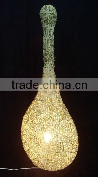 Brown Modern Rattan Floor Lamp Or Light