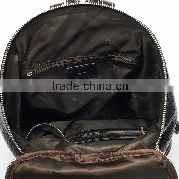 Elegance Western popular style girls leather backpack bags