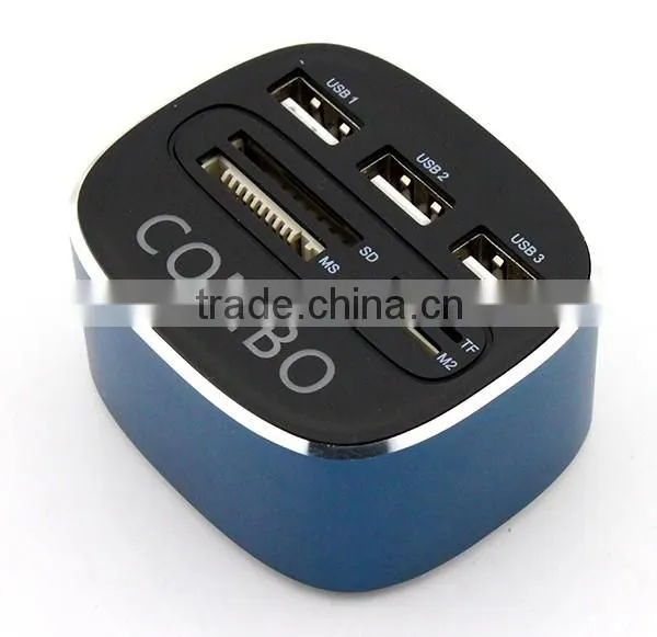 Micro Aluminum Cube USB 2.0 Charging Hub