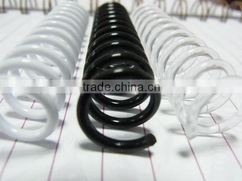 Measured Pitch, PVC Plastic Spiral binding, Single loop wire binding
