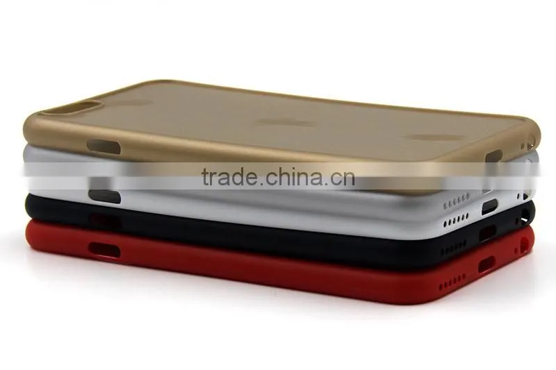 Ultra thin 0.6MM matte high protective blank case for iPhone SE with groove
