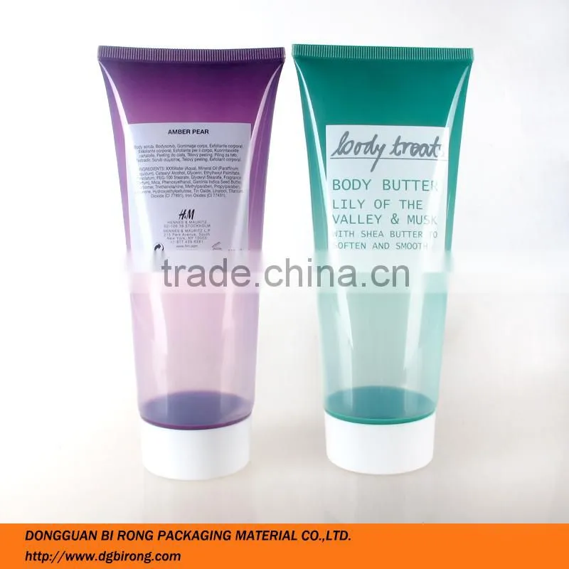 screen printing cosmetic shampoo tubes 200ml
