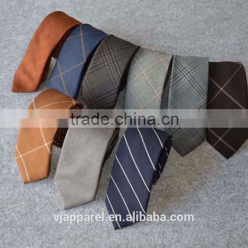 Handmade Business Checked Striped Printed Cotton Necktie