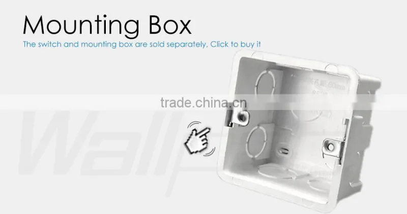 2015 China Hot Sale Wholesaler Wallpad Luxury Wall Light Switch Panel Network Computer COM Socket