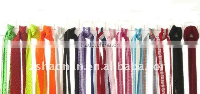 High quality fashion customized flat waxed shoelaces