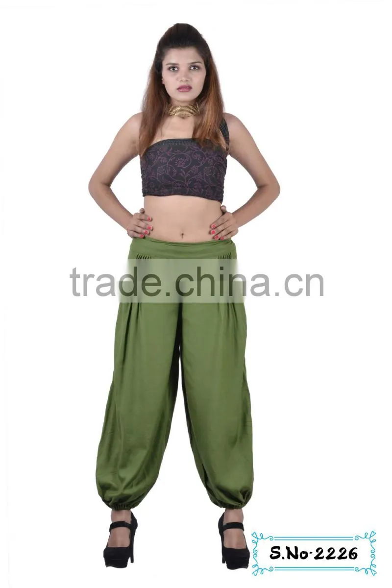 2226 Rayon Trouser Supplier Soft Rayon Printed Indian Kurta Popular Selling Models Japani Satin Printed Yoga Pants