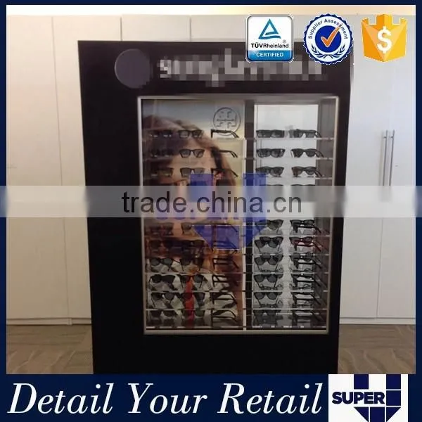 2016 eyewear shop furniture factory price best design movable practical eyewear display cabinet