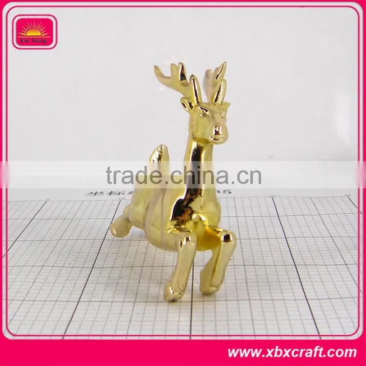 Custom small imitation gold deer statue figurine sculpture for sale