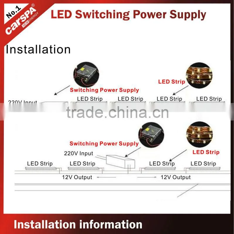 60W switching adapter power supplies