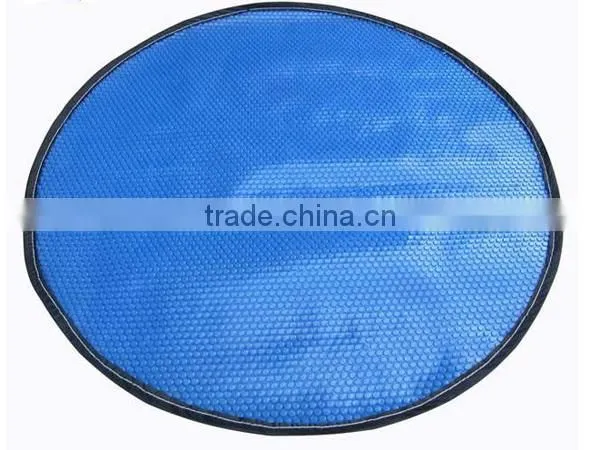 Eco friendly pvc foam printed anti-slip bubble plastic swimming pool cover