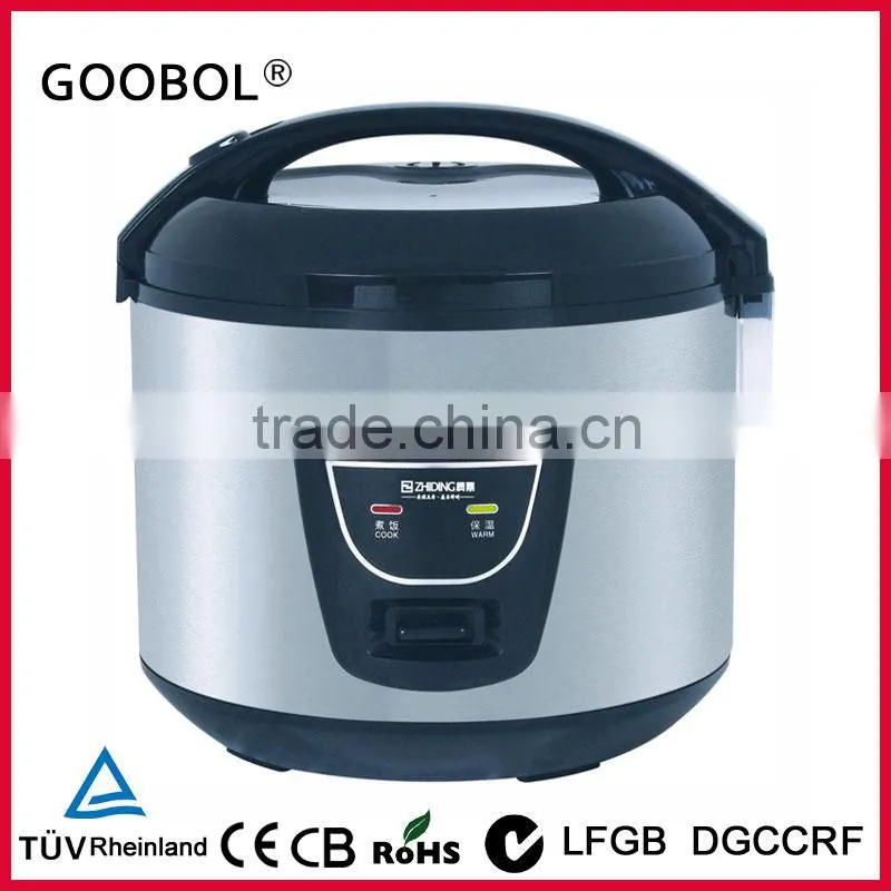 Big stainless steel commercial rice cooker