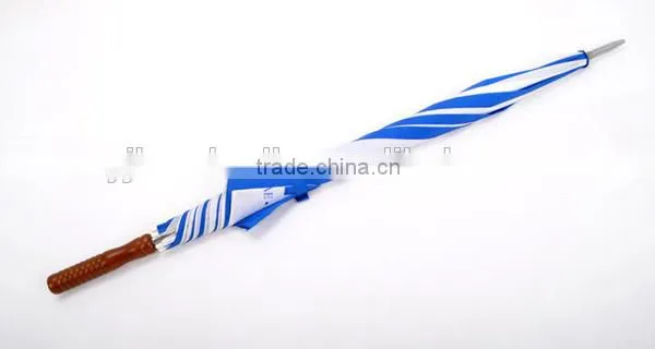 Cheap Promotional Umbrella with Wood Handle