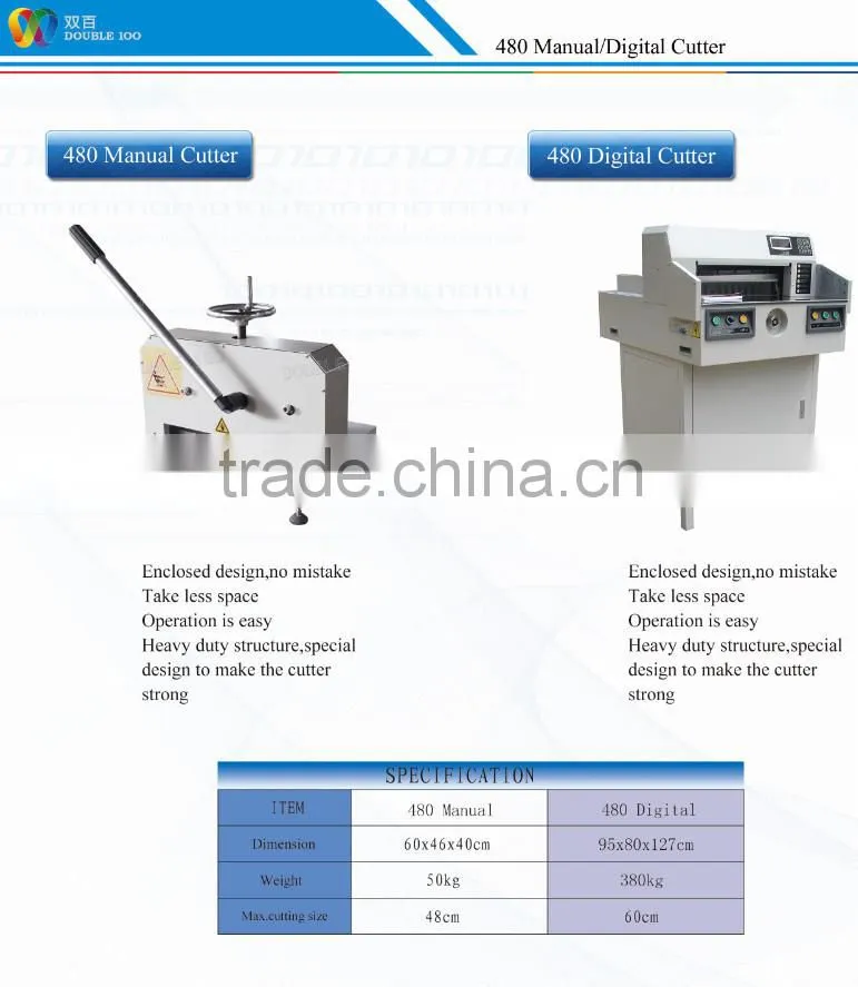 China factory manual cutter for cutting paper