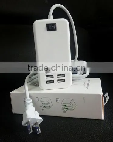 Fashionable Home Travel Charger 6 Ports USB Charger Wall Charger US EU UK